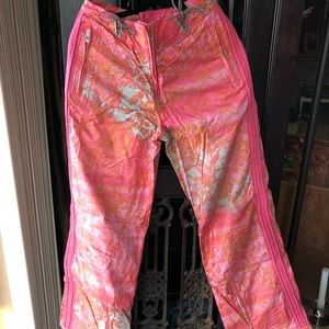 Obermeyer pink camp snowboarding pant